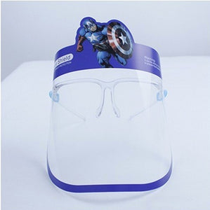 Character Kids Face Shield with glasses (Full face protection for Children)