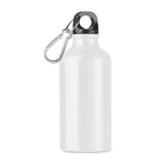 Load image into Gallery viewer, Personalised Aluminium single layer bottle with carabiner. 400 ml
